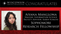 Aiyana Manglona English Informatipn Science Faculty Advisor Karen Scholss Sophomore research fellowship